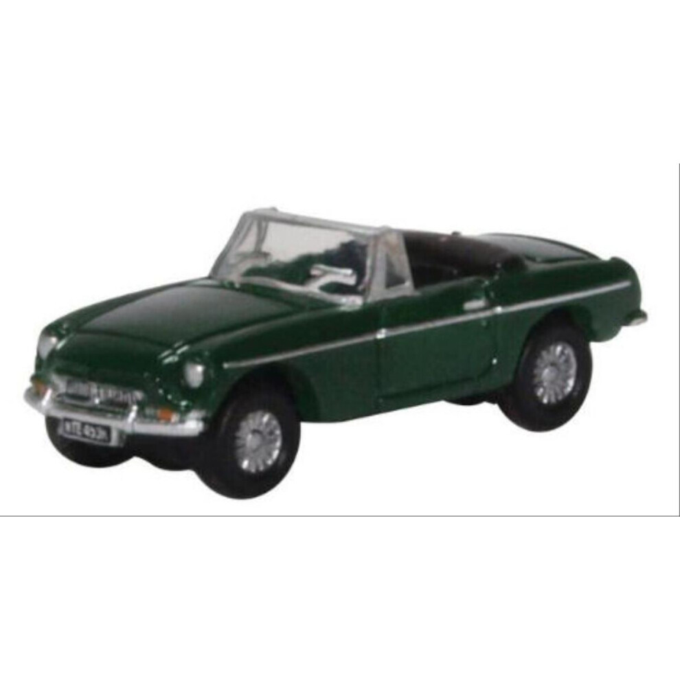 Maxpower Oxford Diecast Nmgb003 Mgb Roadster British Racing N Gauge Green