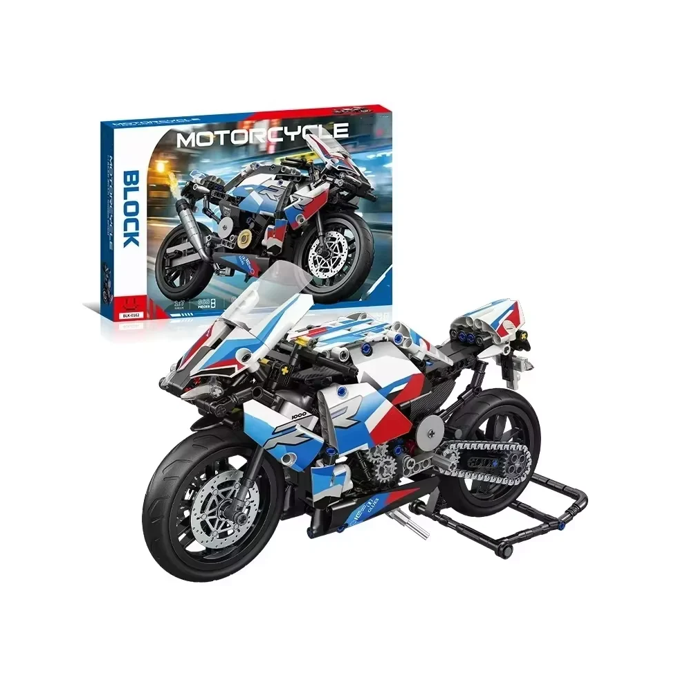 Maxpower Assembly Expert Puzzle Simulation Motorcycle Building Block Model Motorcycle Building Block