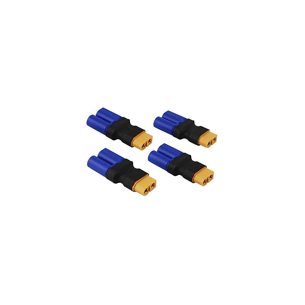 Maxpower 4Pcs Female Xt60 To Male Ec5 Adapter, Male Ec5 To Female Xt60 Connector Adapter No Wires Rc Lipo Battery Connectors