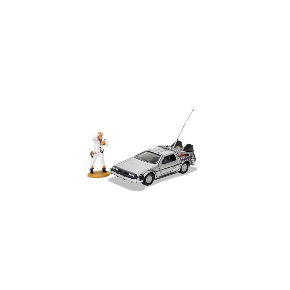 Maxpower Corgi Back To The Future Delorean And Doc Figure - 1:36 Brown