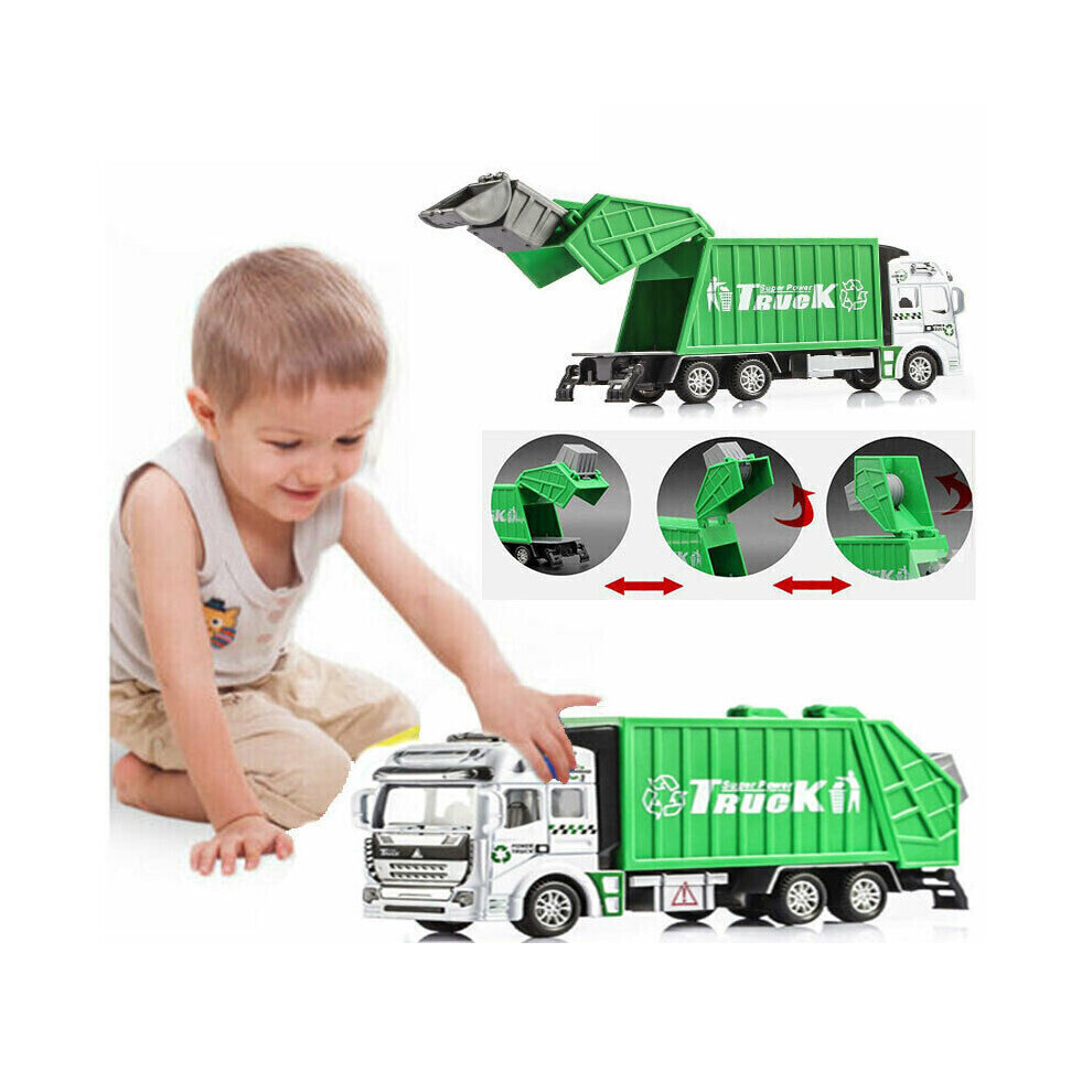 Maxpower Garbage 132 Truck Trash Bin Toy Vehicle Diecast Model Car Kids Boys Gift Xmas