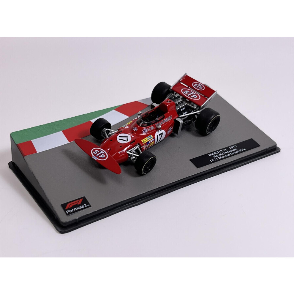 Maxpower Ronnie Peterson March 711 1971 Monaco Grand Prix 1:43 Scale F1 Collection