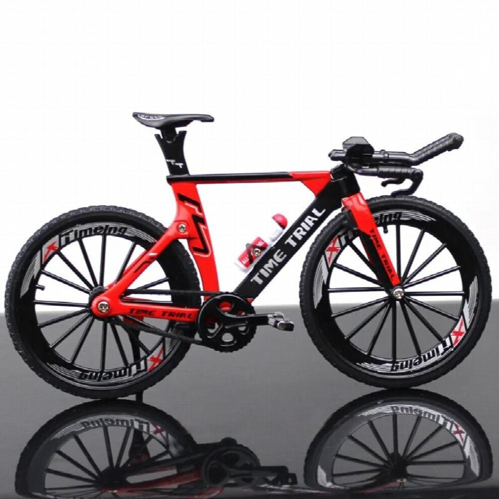 Maxpower Simulation Alloy Bicycle Model 1:10 Diecast Metal Finger Mountain Bike Racing Toy Bend Road Collection Toys For Kids Adult Gift