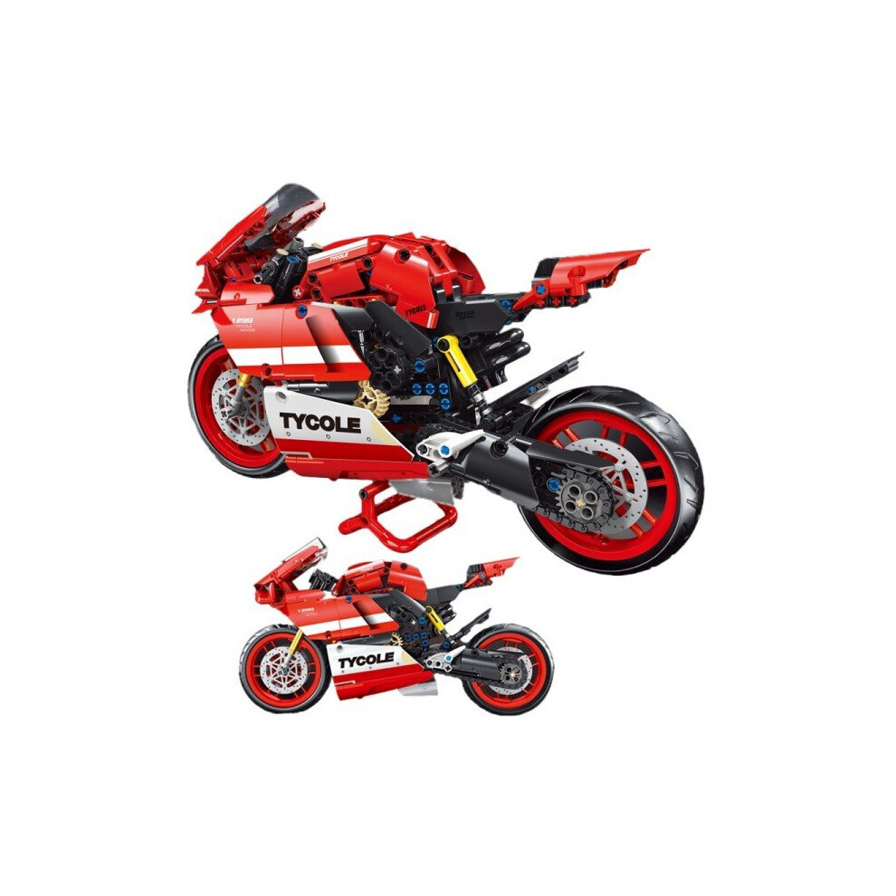 Maxpower Technical Expert Famous Car Building Block Moc Motorcycle Race Speed Motorbike Assembly Bricks