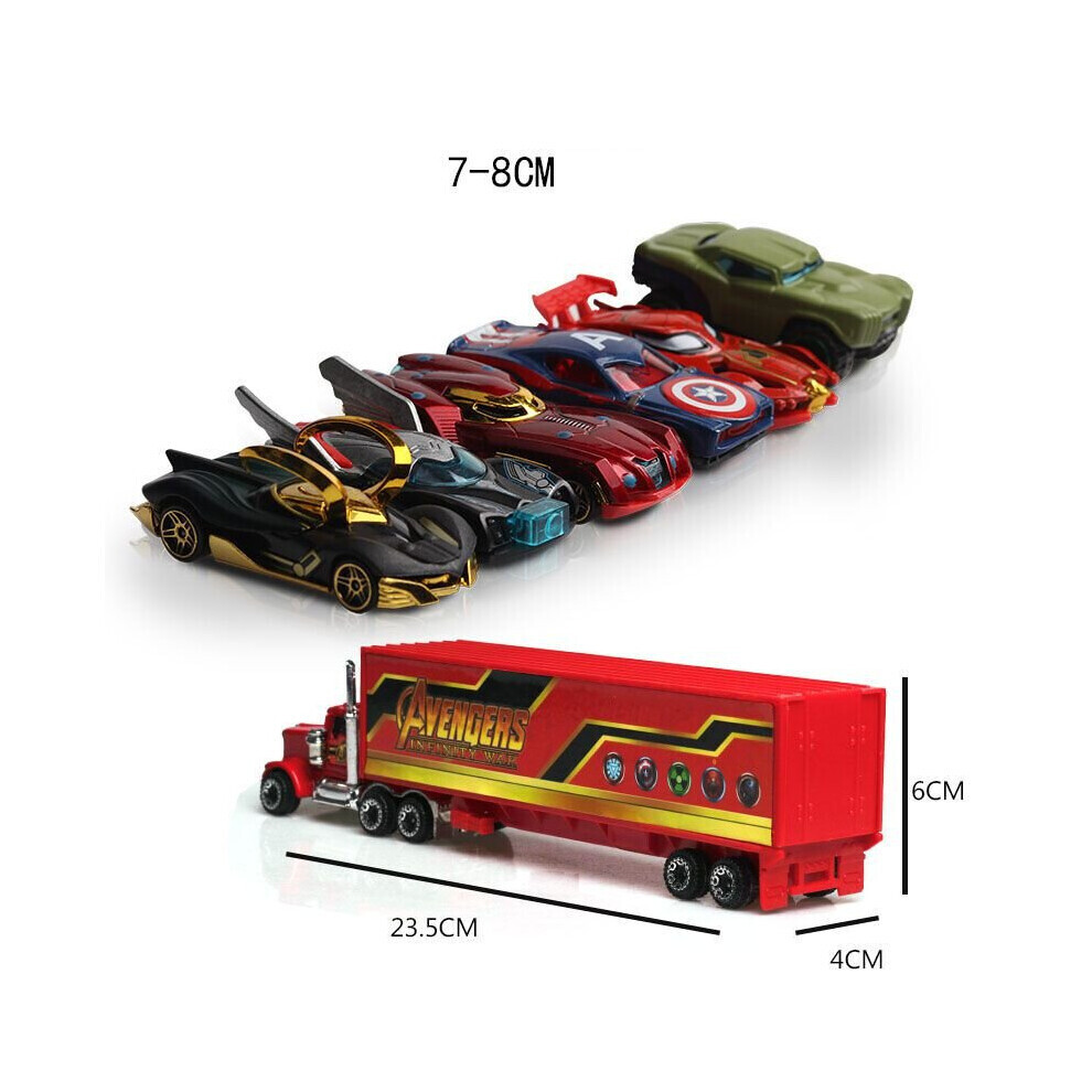 Maxpower 7Pcs/Lot 1:64 The Avengers Car Toys Model Vehicles