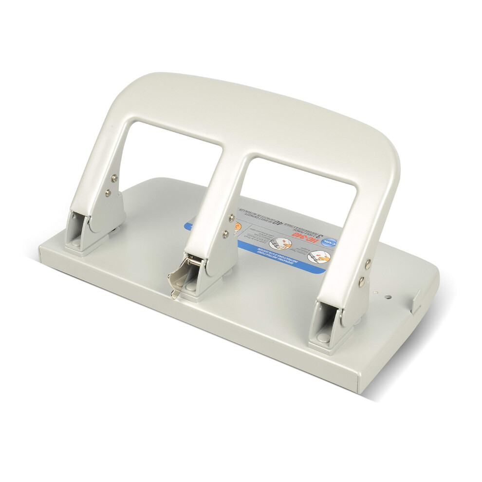 Photos - Stapler Carl M - Carl Hc-340 Heavy-Duty Three-Hole Punch Punch Hd 40 Sht 3-Hole Sr Vlmhrst11 CUI63040(Pack Of2)