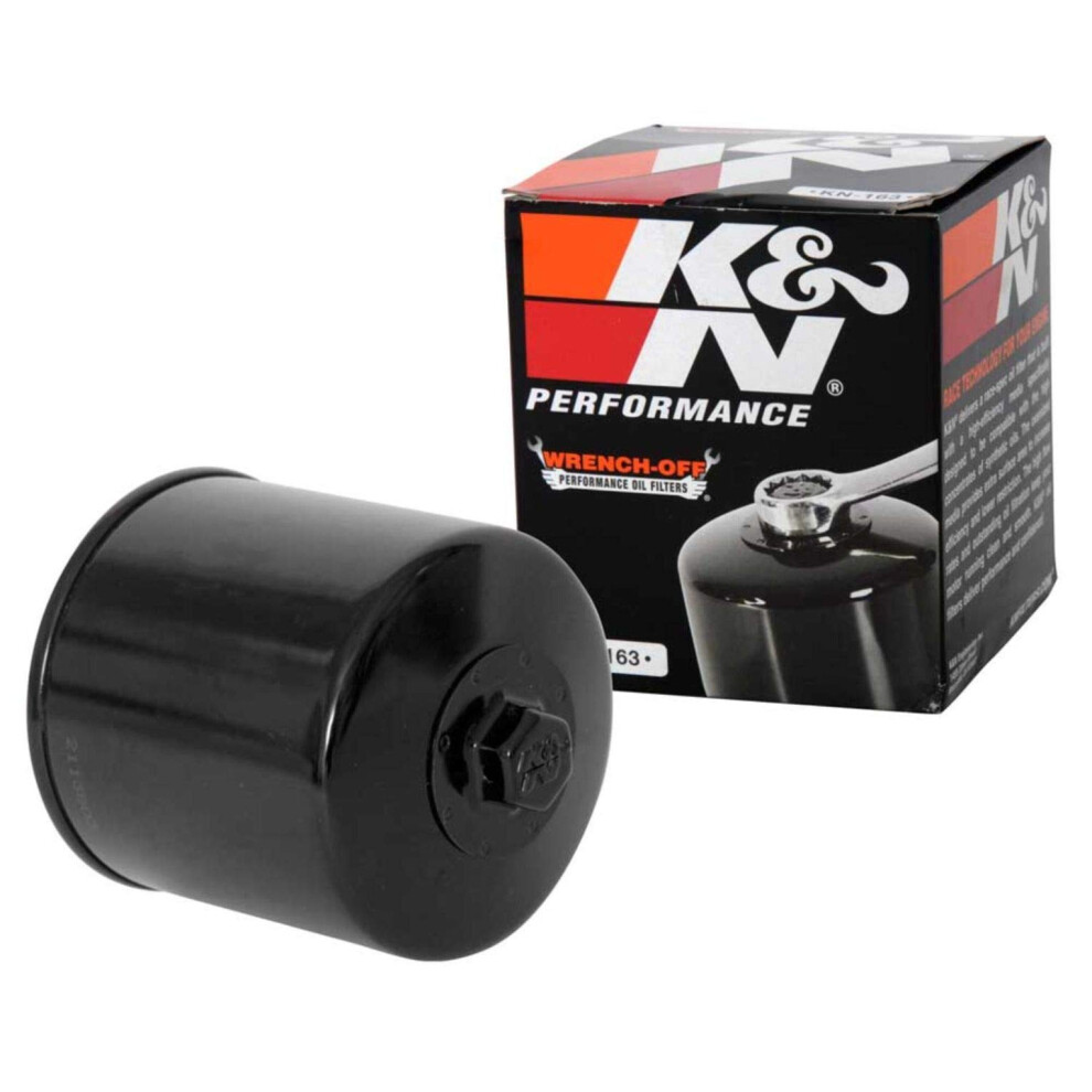 K&N Motorcycle Oil Filter: High Performance Premium Designed to be u