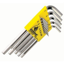 Bondhus 16137 Conjunto de 13 HEX l-Wrenches w/Briteguard Tamanhos longos .050-3/8 """"