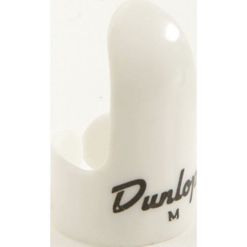 Dunlop JIM DUNLOP 9011R White Plastic Fingerpicks  Medium  12/Bag