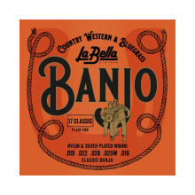 La Bella 17 Klassieke Eenvoudige Nylon Zilver-plated Banjo Snaren