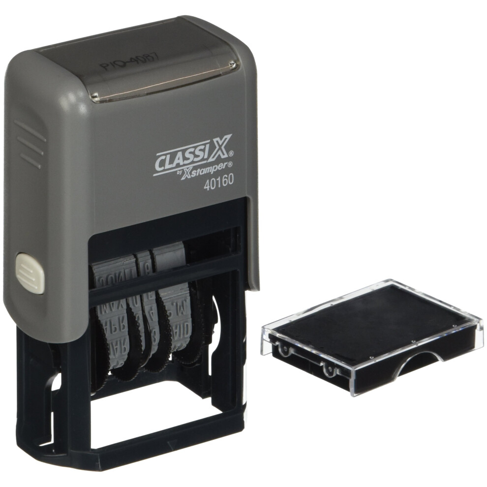 Photos - Stapler SHACHIHATA INC Self-Inking Line Dater 4 Years Black  XST40160(XST40160)