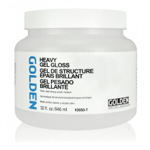 Golden Artist Colors Heavy Gel Gloss, 32 oz Glas