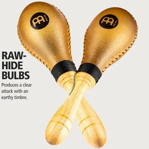 Meinl Percussion MSM3 Natural Rawhide Maracas 1