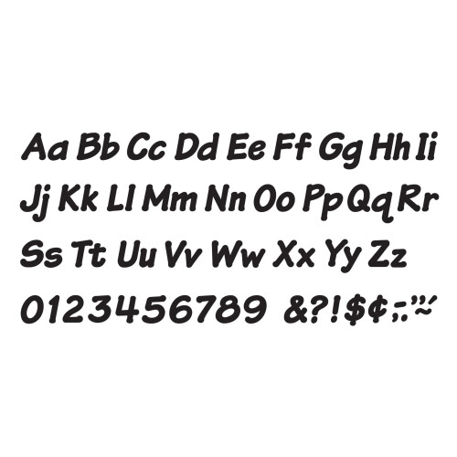 TREND enterprises, Inc. T-2703 Μαύρα 4" Ιταλικά Συνδυασμένα Γράμματα 1