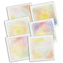 Roylco R5841 Optisk illusion 7 af 7-tommer gnidningsplader 6-pack