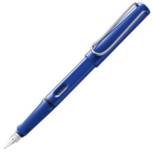 LAMY safari blue - Fountain Pen with ergonomic grip & polished steel nib in size B - ideal for any Writing & Calligraphy - including LAMY T