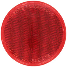 Reflector adhesivo sellado redondo Grote 40062 de 3" de color rojo