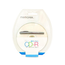 Memorex 52X CD-r scrivibile una volta 80 con superficie stampabile a getto d'inchiostro bianco