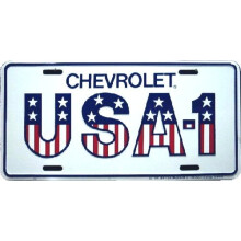 Hangtime 104 Chevrolet USA-1 præget metal Auto Tag 6 x 12