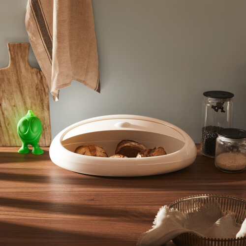 Alessi Alessi | Gnam - Design Bread Bin  Thermoplastic Resin  White 2
