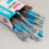 Pentel Pentel R.S.V.P. Στυλό Μπάλας, 1.0mm Μέτριο Ακρο, Μπλε Ουρανίου, Πακέτο 12 (BK91-S) 2