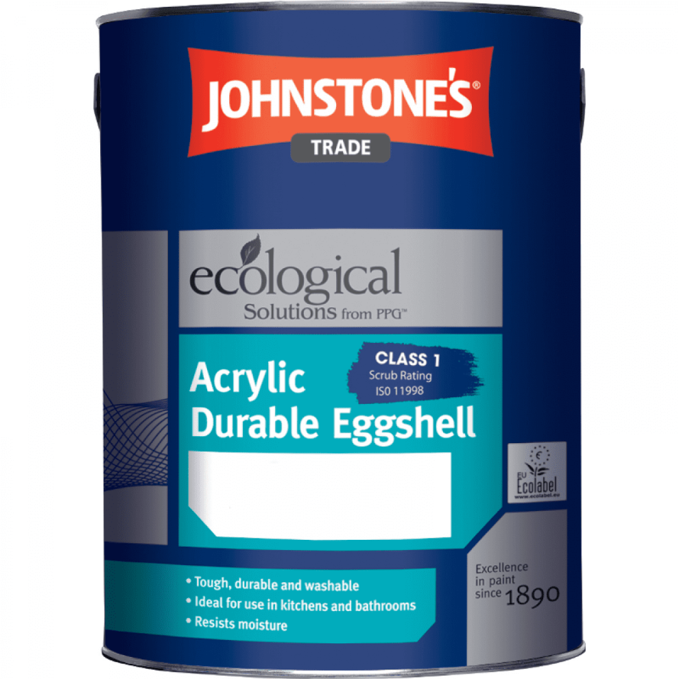 Johnstones Trade Acrylic Durable Eggshell Brilliant White 2.5L