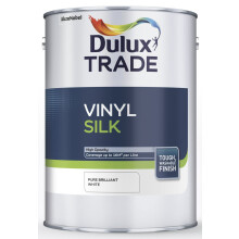 Dulux Trade Vinyl Silk Pure Brilliant White 10L