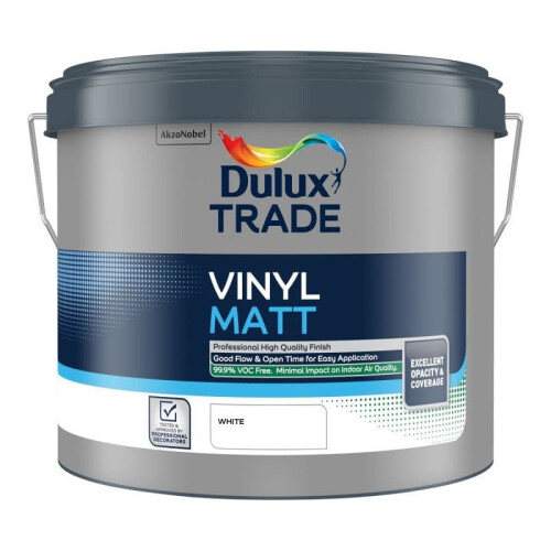 Dulux Dulux Trade Vinyl Matt White 10L