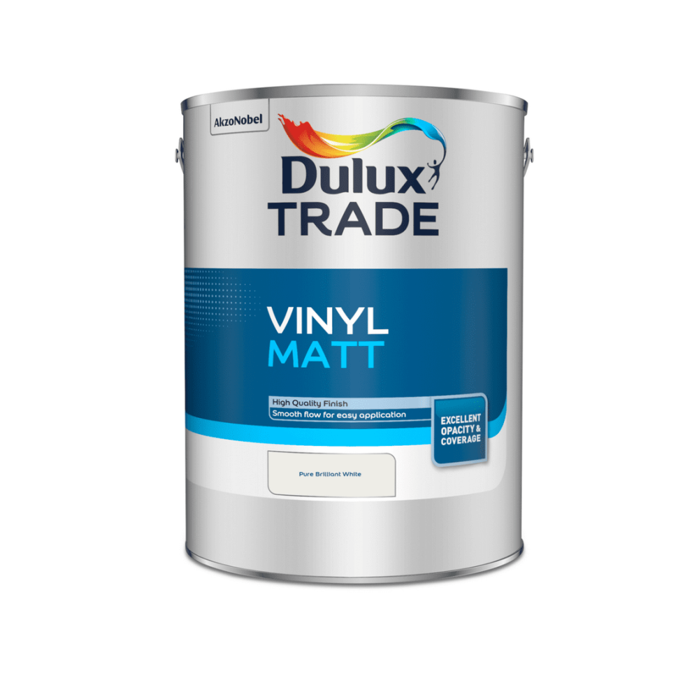 Dulux Trade Vinyl Matt Pure Brilliant 5L White