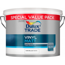 Dulux Trade Vinyl Matt 7.5L Pure Brilliant White Special Value Pack