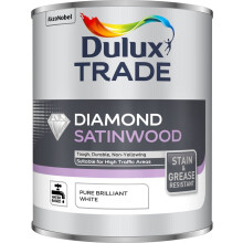 Dulux Trade Diamond Satinwood Pure Brilliant White 1L