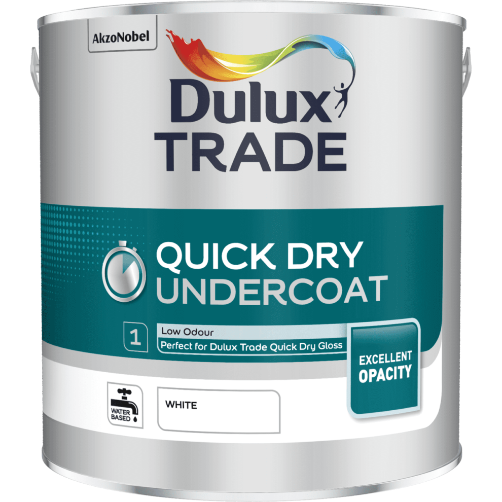 Dulux Trade Quick Dry Undercoat Pure Brilliant White 5L