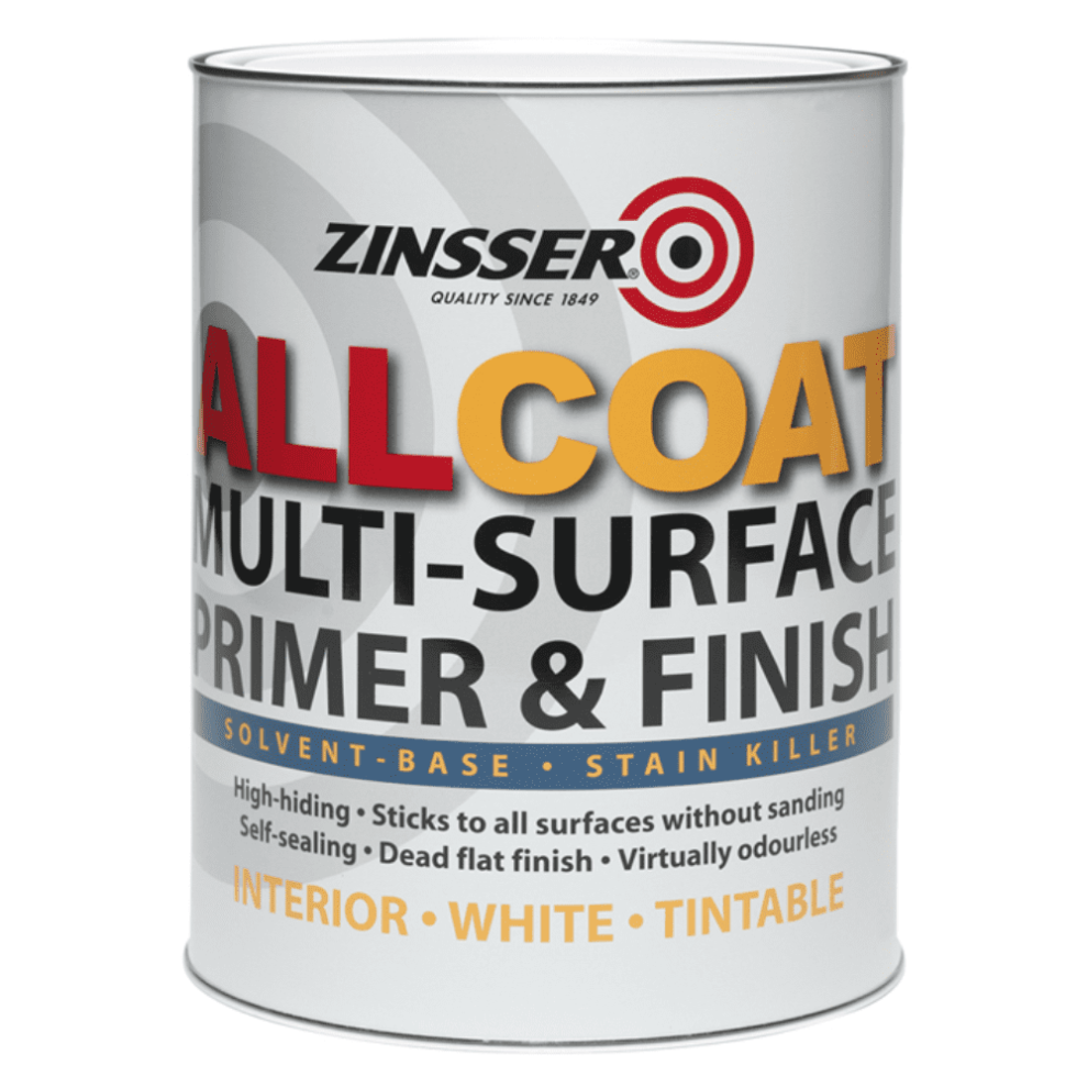 Zinsser AllCoat Solvent Based Stain Killer Paint 1L