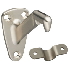 Hardware Nacional N325-779 MPB112 Suporte de corrim   o no n   quel de cetim 0