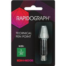 Koh-I-Noor Rapidograph -kyn   nvaihtok   rki ruostumattomasta ter   ksest   , 80 mm, 1 kpl (72D.3)