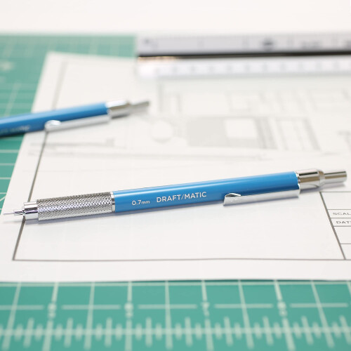 ALVIN DM07 Draft/Matic Μηχανικό Μολύβι, 0.7mm, Ανοξείδωτο Ατσάλι για Σχεδίαση και Σχέδιο 2