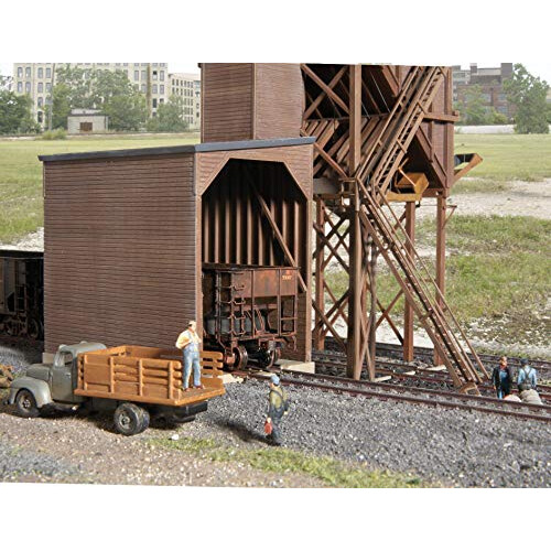 Walthers Cornerstone Kit HO Scale "Ξύλινος" Πύργος Εφοδιασμού Κάυσης, 8, Γκρίζος 1