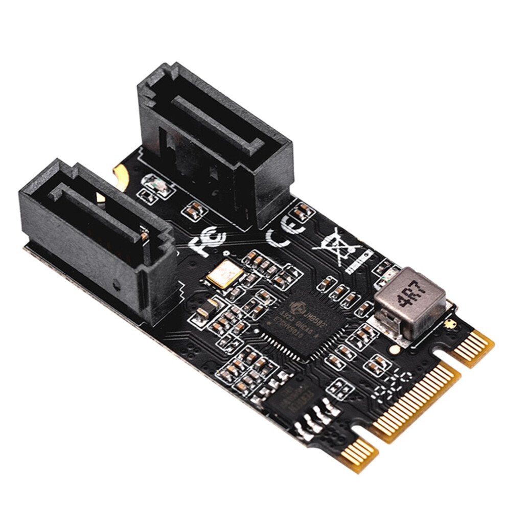 Photos - Cable (video, audio, USB) M2 PCIE NVMe 2 Port SATA III 6Gb/S M.2 22X42 Controller Adapter Card