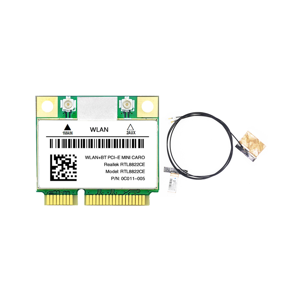 Rtl8822ce Wifi Card+Antenna 1200Mbps 2.4G+5Ghz 802.11Ac Network 4763517355778