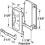 PrimeLine A 142 Black Plastic Mortise Style Screen Door Latch and Pull Single Pack 2