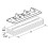PrimeLine N 6661 Nylon Adjustable Floor Guide and Carpet Riser  White and Metallic Single Pack 2