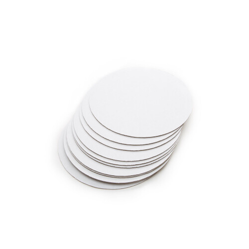 Fox Run Run Round Cake Base Cardboard Pacote de 8 polegadas de 12 brancos 2