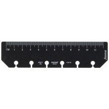 Filofax A5 schwarzes Lineal/Seitenmarkierung Zentimeter und Zoll (B343609)