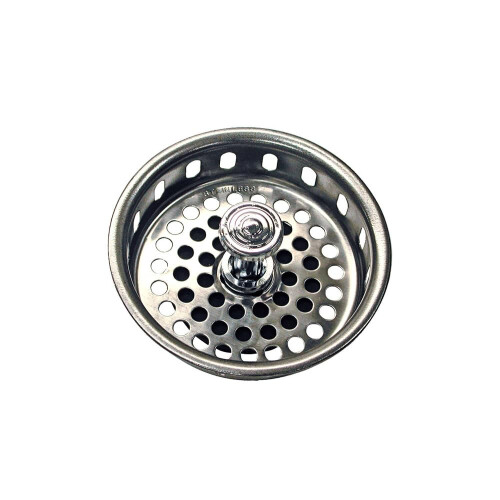 Danco 80900 Universal Basket Strainer with Drop Center Post  Stainless