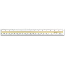 Westcott Acryl-Daten-Highlight-Leselineal mit getnter Fhrung, 38,1 cm, transparent