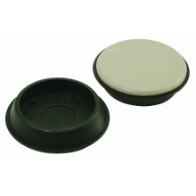 Shepherd Hardware 9221 1-3/4-palcov opakovane pou iteln okr hle posuvn klzn n bytkov ko cky, 4 kusy, cierne