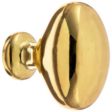 MINTCRAFT SF671-31PB 1-1/4-Inch Knob Brass/Polished Brass