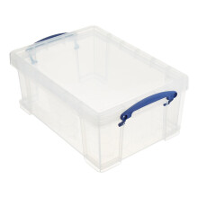 Conteneur de rangement en plastique Really Useful Box de 9 litres avec couvercle et clip