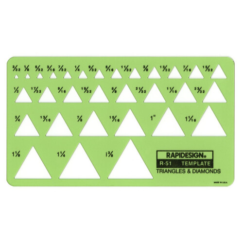 Mod?le de triangles et de losanges Rapidesign 1 chacun (R51)
