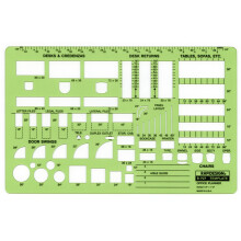 Radesign Broplaner-Vorlage, Mastab 1/4 Zoll, je 1 Stck (R707)